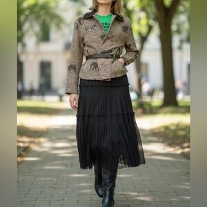 American Vintage David Paul New York Animal Motif Jacket – Medium – Made in USA